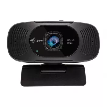 I-TEC Solomon 200 Full HD 1080p zakelijke webcam met dubbele microfoons en privacyschuif