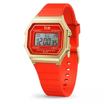 ICE Sunset unisex quartz horloge 32mm gradient roze/oranje/geel wijzerplaat neon roze siliconen band 100m waterdicht