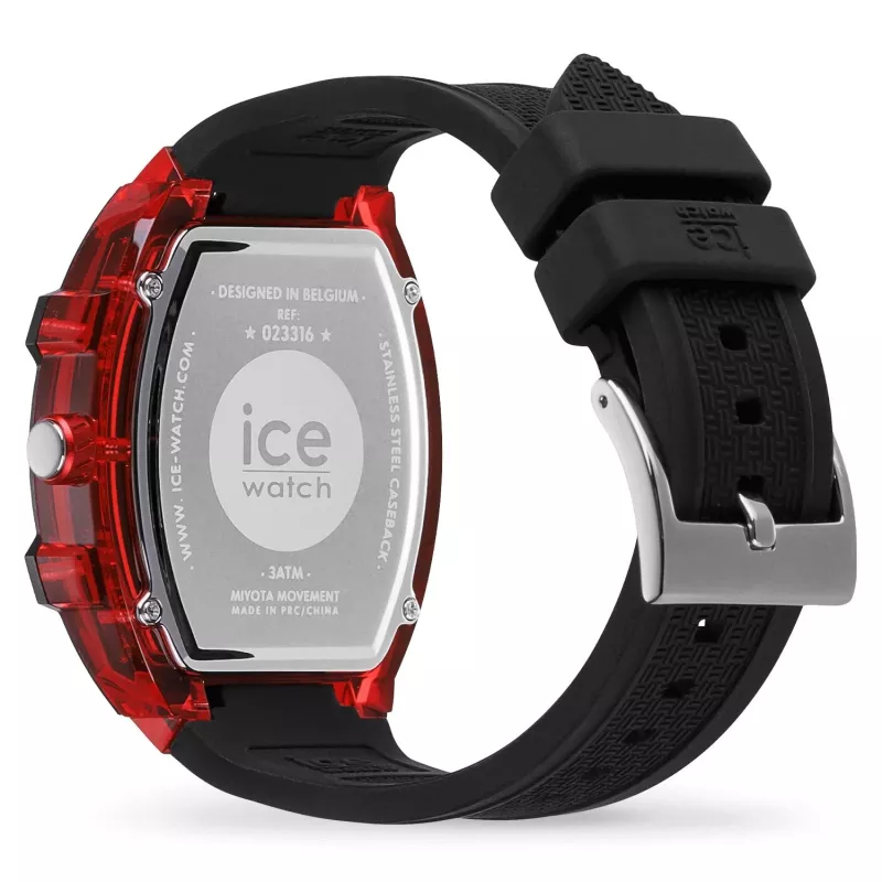 ICE WATCH ICE Man 23316 40mm roze siliconen quartz horloge