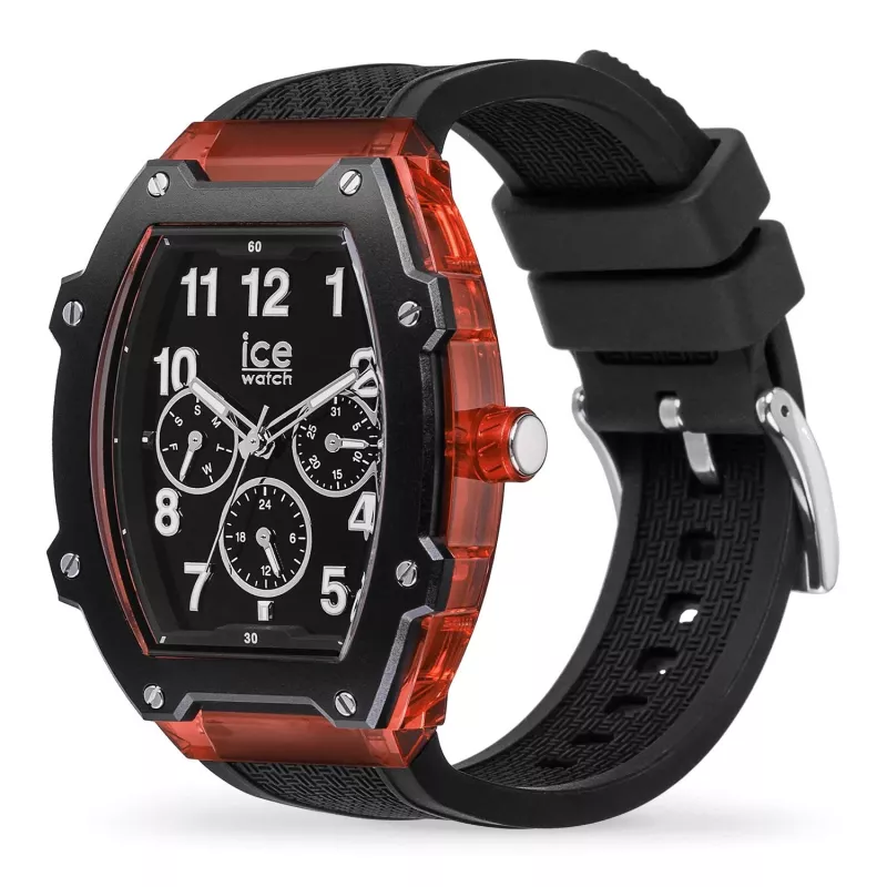 ICE WATCH ICE Man 23316 40mm roze siliconen quartz horloge