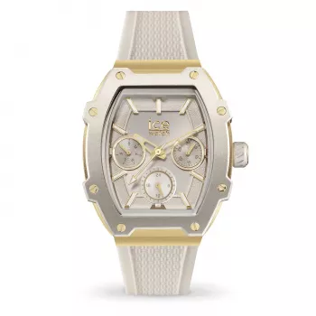 ICE dameshorloge 22869 (35mm) - roze siliconen, quartz analoog, 10 ATM