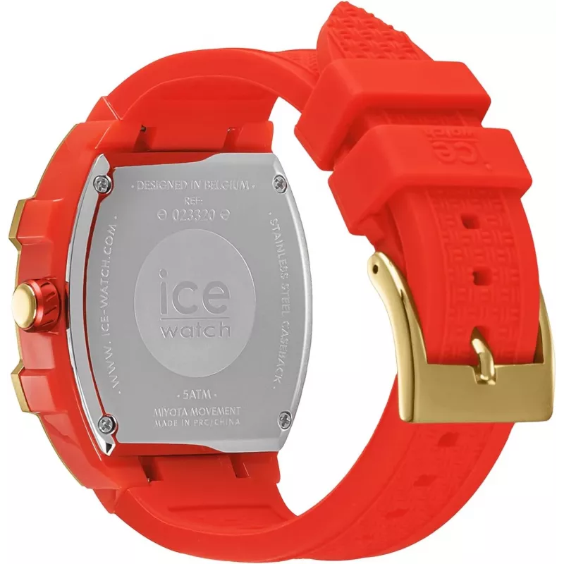 ICE dameshorloge 23320 (36mm) – roze siliconen band, analoog quartz