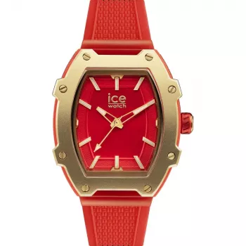 ICE dameshorloge 23320 (36 mm) - roze siliconenband, quartz analoog