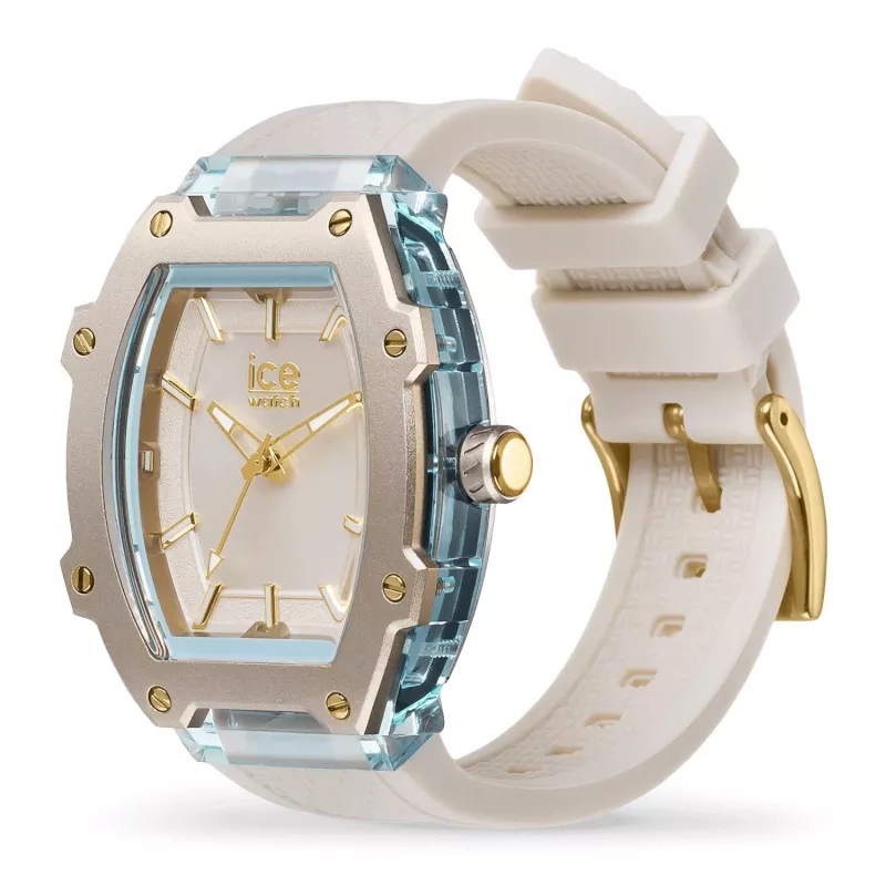 ICE dameshorloge 23321 roze 36mm quartz analoog siliconenband 10 ATM