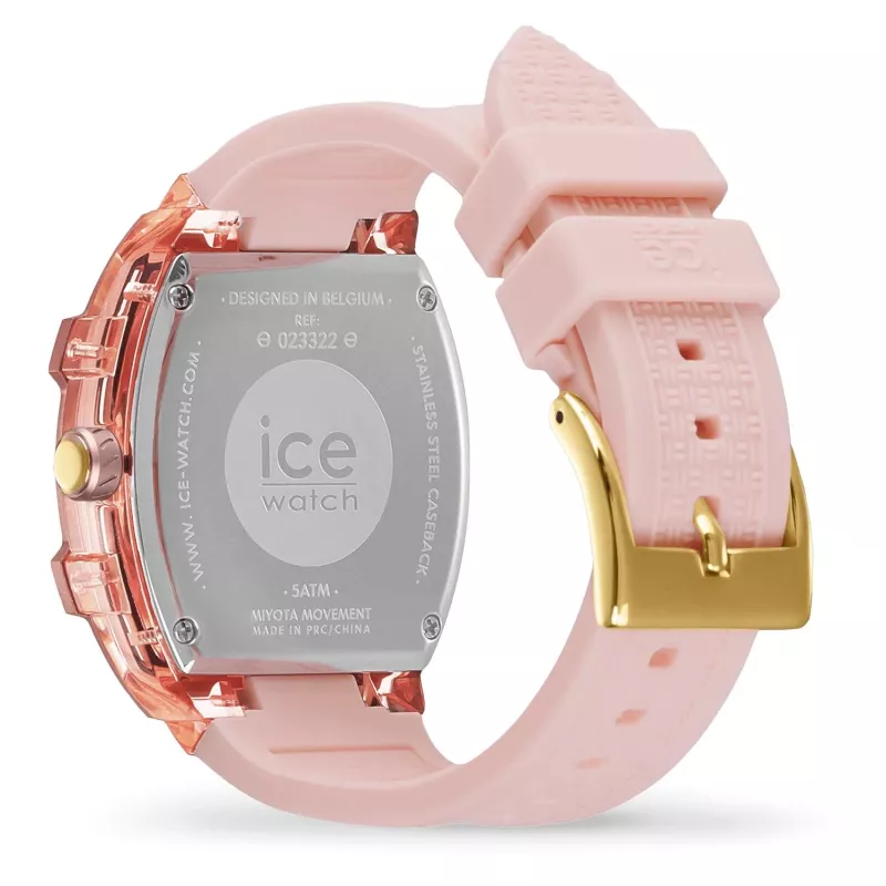 ICE dameshorloge 23322 (36mm) roze siliconen quartz