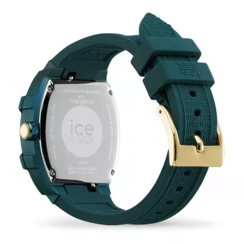 ICE dameshorloge 23805 (45mm) - roze siliconen, quartz analoog, 10 ATM