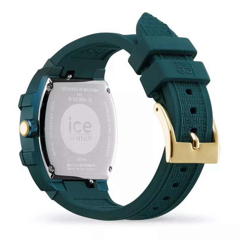 ICE dameshorloge 23805 (45mm) - roze siliconen, quartz analoog, 10 ATM