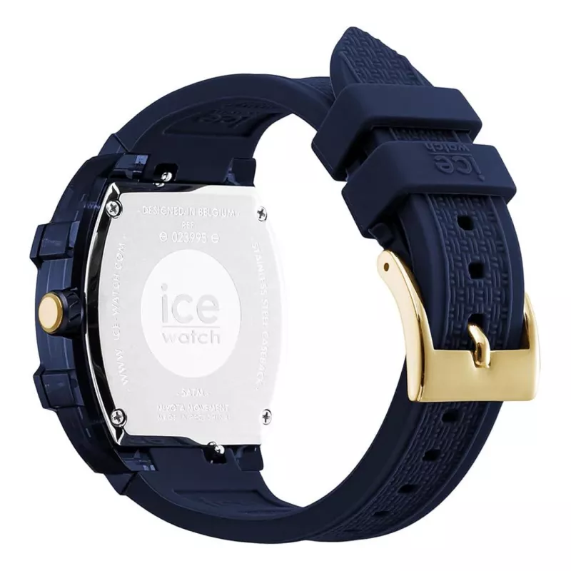 ICE dameshorloge 23995 45mm roze quartz analoog Ice-Ramic siliconenband 10 ATM