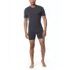 Icebreaker Anatomica S/S Crewe Base Layer T-shirt - Black/Monsoon - maat M