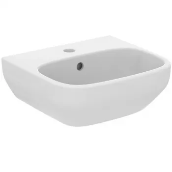 Ideal Standard i.life B hangende wastafel 40cm wit glanzend 1 kraangat