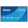 IIYAMA LH7566UHSB-B1AG 75 inch 4K UHD digital signage display met Android 11, 24/7 gebruik
