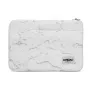 iLike 15-16 inch stoffen laptoptas marmerwit