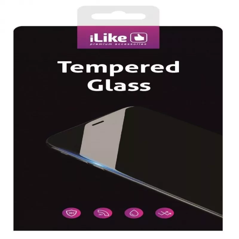 iLike 2.5D Full Glue Tempered Glass Screen Protector voor Huawei P Smart 2019 - zwarte rand