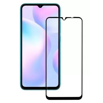 iLike 2.5D Full Glue gehard glas screenprotector voor Xiaomi Redmi 9 (zwarte rand)