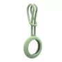 iLike AirTag siliconen keychain loop case groen