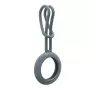 iLike AirTag silicone sleutelhanger lus hoes grijsblauw