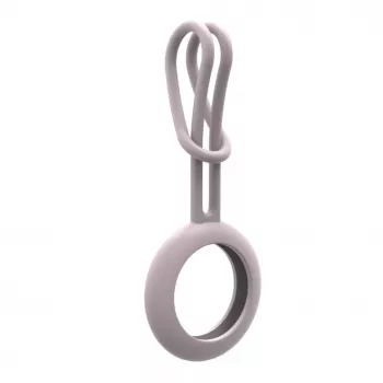 iLike AirTag silicone Keychain Loop Case roze