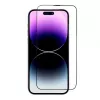 iLike Apple 5D full glue gehard glas voor iPhone 13 / 13 Pro / 14 zwart + applicator