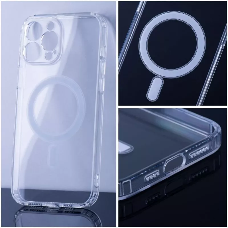 iLike Apple Case voor iPhone 16 Pro Clear Mag Cover (STR) compatibel met MagSafe transparant