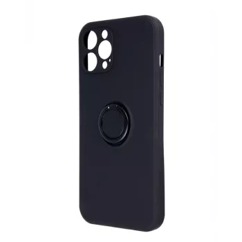 iLike Apple Finger Grip Case voor iPhone 16 Pro Max 6,9 inch Zwart