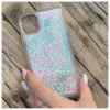 iLike Apple iPhone 11 siliconen hoesje water glitter roze