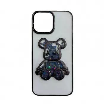 iLike Apple iPhone 13 siliconenhoes print Desire Bear zwart