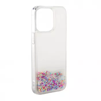 iLike Apple iPhone 13 silicone hoesje Water Glitter Rainbow