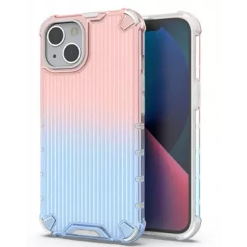 iLike Apple iPhone 14 Pink and Blue Armored Protect Case blauw