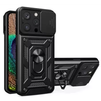 iLike Apple iPhone 14 Pro Max Armor Camshield Case zwart