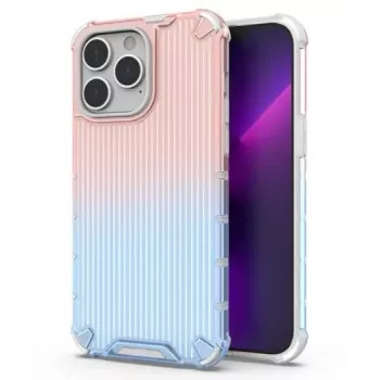 iLike Apple iPhone 14 Pro Max roze en blauw gepantserd hoesje beschermhoesje