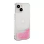 iLike Apple iPhone 14 silicone hoesje Water Glitter roze