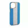 iLike Apple iPhone 15 Pro Max Diamonds and Leather Case blauw