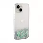 iLike Apple iPhone 15 silicone hoesje Water Glitter zilver
