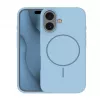 iLike Apple iPhone 16 Soft Touch siliconenhoesje met MagSafe lichtblauw