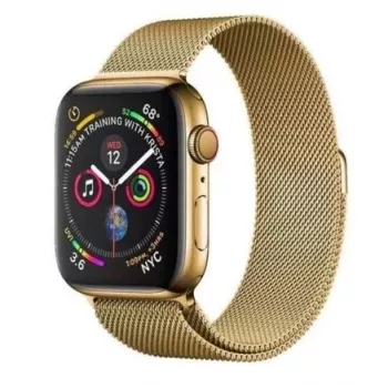 iLike Apple Magnetic Strap Watch 7 45mm magnetische band armband goud
