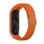 iLike gevlochten stoffen band voor Xiaomi Mi Band 3/4/5/6 - oranje