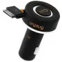 iLike CCU1000IPH compacte iPod iPhone 4 4S 30Pin snellader 1A autolader met oprolkabel zwart