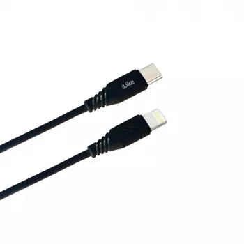 iLike oplaadkabel Type-C naar Lightning CTL01 zwart