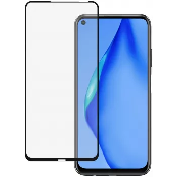 iLike Huawei P40 Lite 2.5D Black Frame Full Glue gehard glas screenprotector