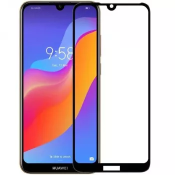 iLike Huawei Y6s 2.5D Black Frame Full Glue gehard glas screenprotector