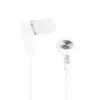 iLike IEA01WH bedrade in-ear-koptelefoon met microfoon en in-line bediening, 3,5mm-jack, wit
