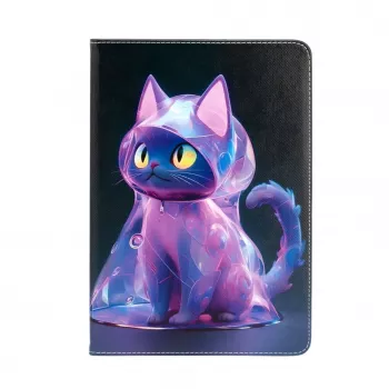 iLike iPad 10.2 / 10.5 folio-hoesje katten-design paars