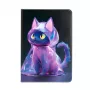 iLike iPad 10.2 / 10.5 folio-hoesje katten-design paars
