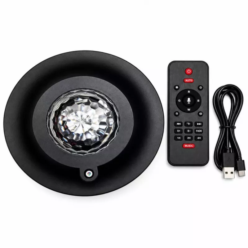 iLike LED-sterrenprojector met 21 effecten zwart