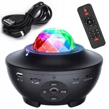 iLike LED-sterrenprojector met 21 effecten zwart