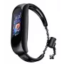 iLike metalen band voor Xiaomi Mi Band 6 / 5 / 4 / 3 zwart