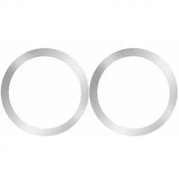 iLike MG2 Sticky 3M metalen plaat 2in1 set - 2x MagSafe ring 55x45mm voor smartphonehoesjes zwart