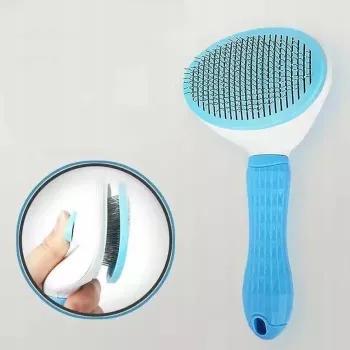 iLike Pet Smart Pet Comb voor honden & katten – zachte siliconen ontklittende borstel voor 15–25 mm vacht