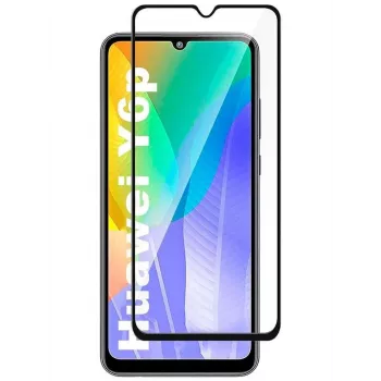 iLike Samsung A22 (Huawei Y6p) 2.5D Black Frame Full Glue screenprotector
