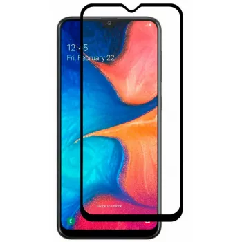 iLike Samsung Galaxy A10 2.5D Curved Edge gehard glas screenprotector - zwarte rand Full Glue